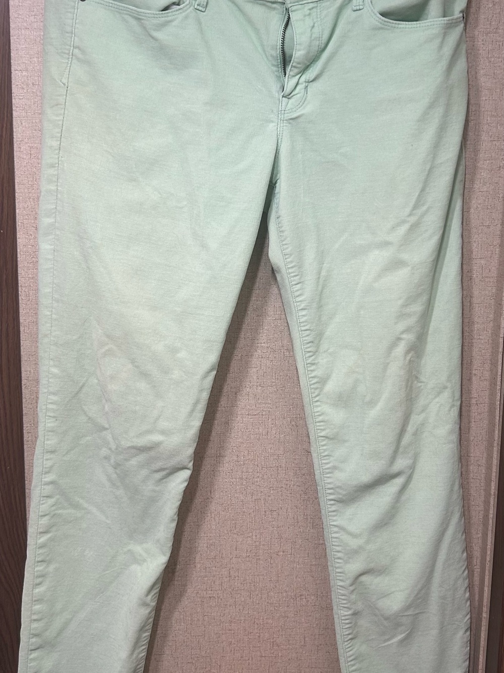 Women's Skinny Jeans in Light Mint Green